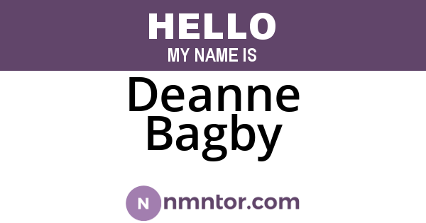 Deanne Bagby