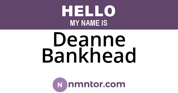 Deanne Bankhead