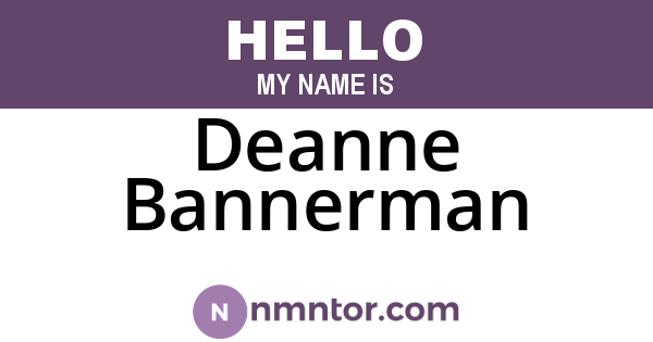Deanne Bannerman