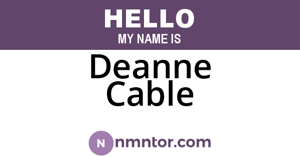 Deanne Cable