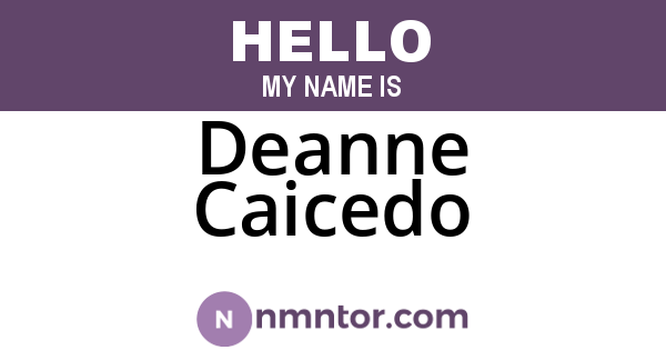 Deanne Caicedo