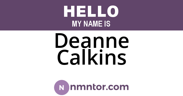 Deanne Calkins
