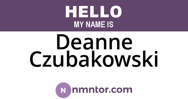 Deanne Czubakowski