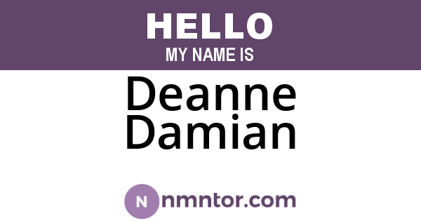 Deanne Damian