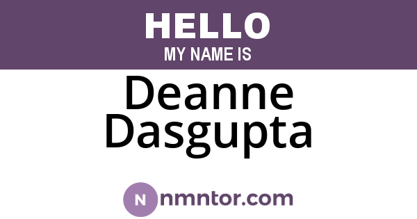Deanne Dasgupta