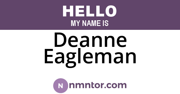 Deanne Eagleman