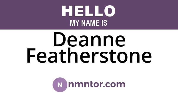 Deanne Featherstone