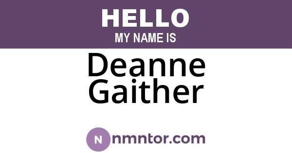Deanne Gaither
