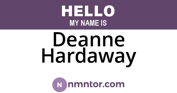 Deanne Hardaway