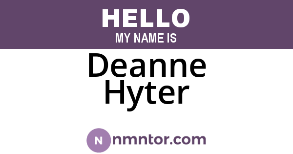 Deanne Hyter