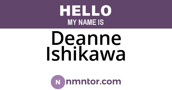 Deanne Ishikawa