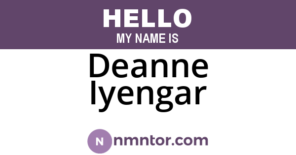 Deanne Iyengar