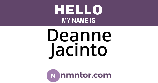 Deanne Jacinto
