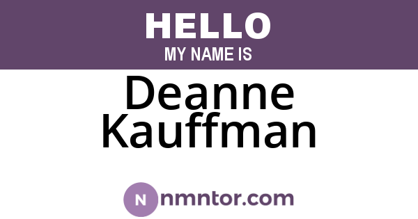 Deanne Kauffman