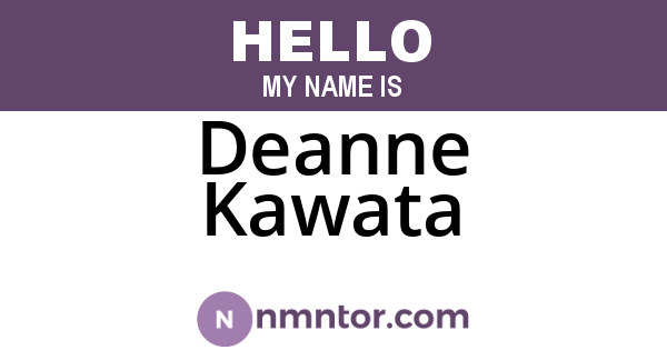 Deanne Kawata