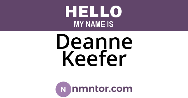 Deanne Keefer