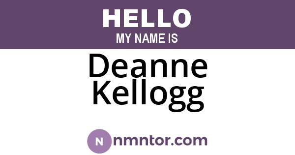Deanne Kellogg