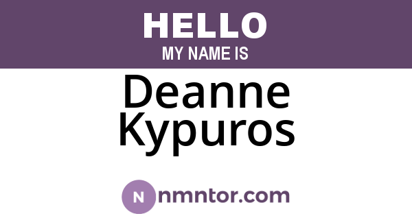 Deanne Kypuros