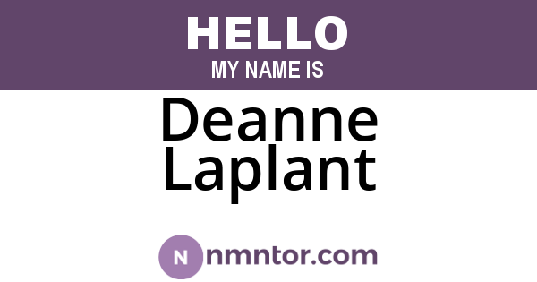 Deanne Laplant