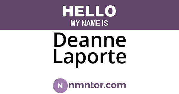 Deanne Laporte