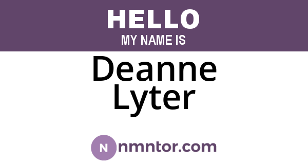 Deanne Lyter