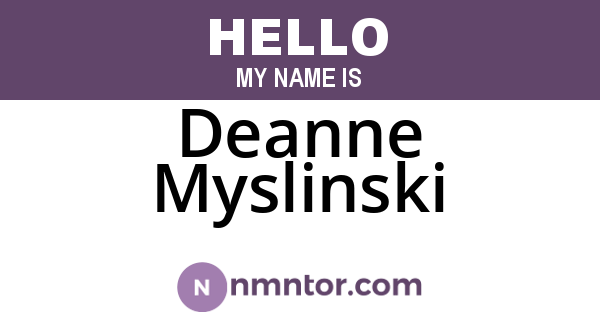 Deanne Myslinski