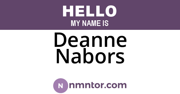 Deanne Nabors