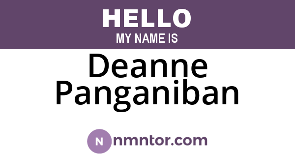 Deanne Panganiban