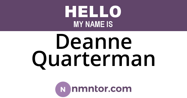 Deanne Quarterman