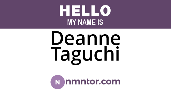 Deanne Taguchi