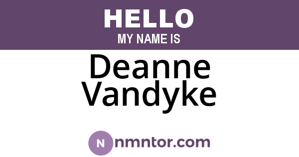 Deanne Vandyke