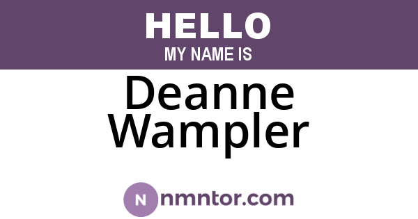 Deanne Wampler
