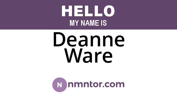 Deanne Ware
