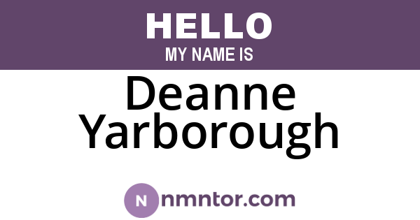 Deanne Yarborough