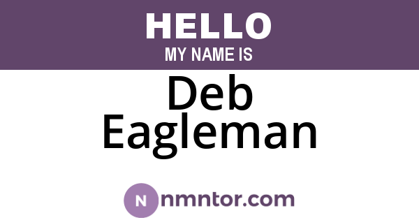 Deb Eagleman