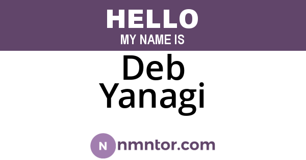 Deb Yanagi