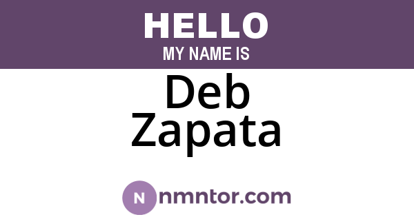 Deb Zapata