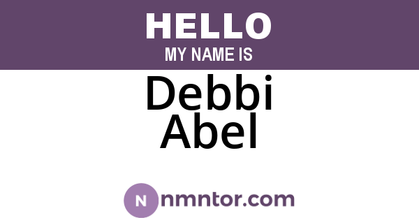 Debbi Abel