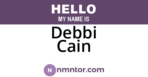 Debbi Cain