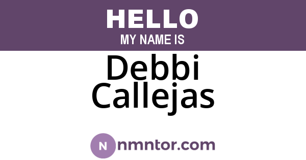 Debbi Callejas