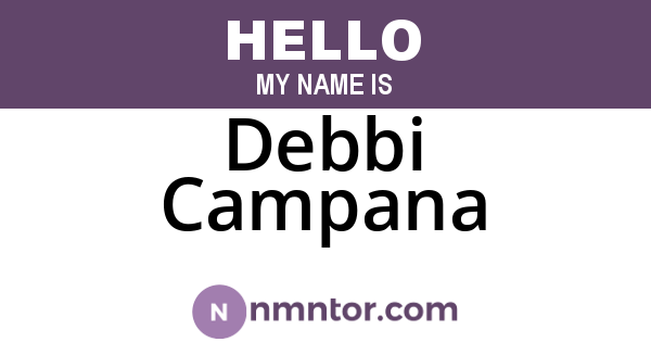Debbi Campana