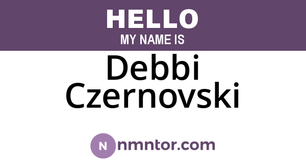 Debbi Czernovski