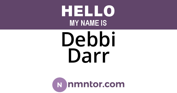 Debbi Darr