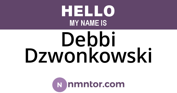 Debbi Dzwonkowski