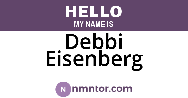Debbi Eisenberg