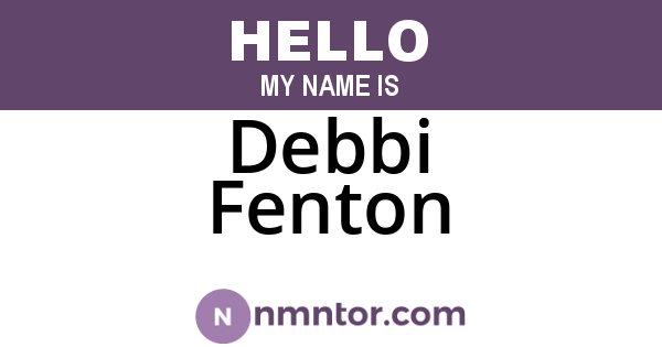 Debbi Fenton