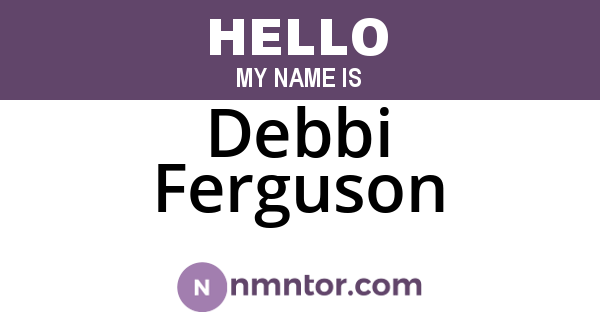 Debbi Ferguson
