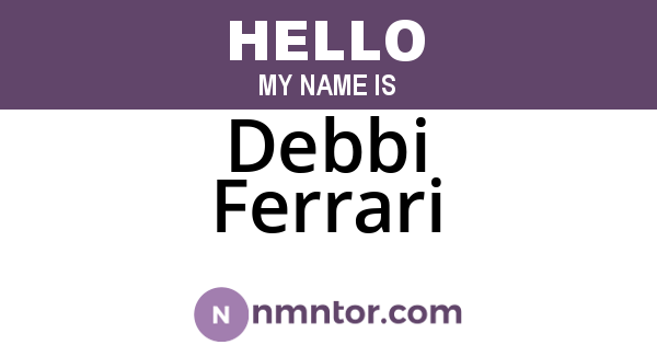 Debbi Ferrari