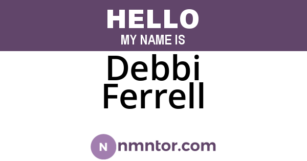 Debbi Ferrell