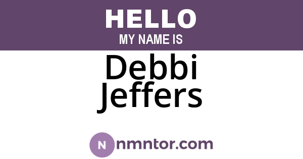 Debbi Jeffers